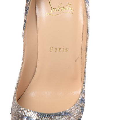 Christian Louboutin Glitter Sirene Pigalle Follies 120 Pumps 38.5 Gold 9 of 9