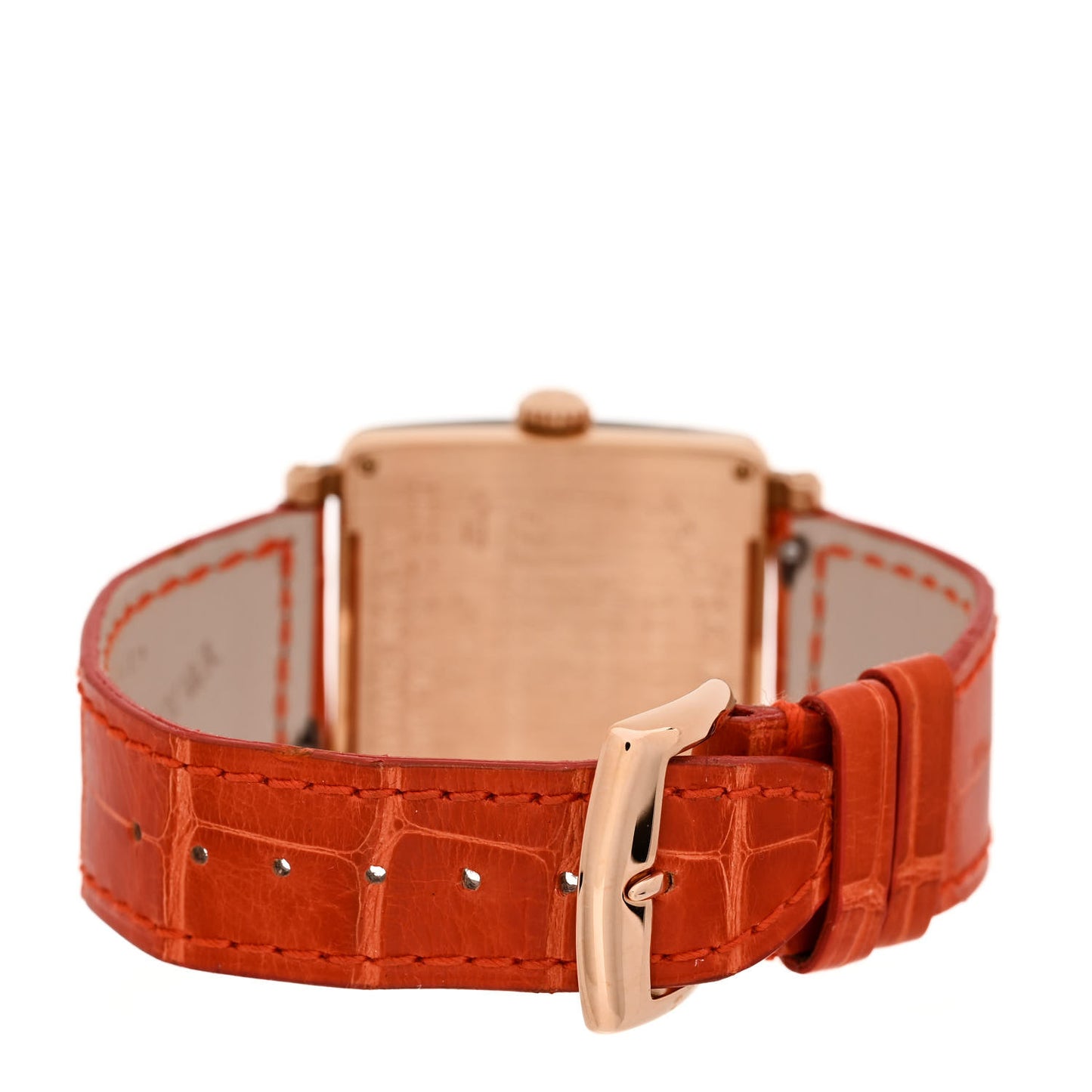 18K Rose Gold Alligator 29mm Master Square Automatic Watch 6002LQZCOLDRMR