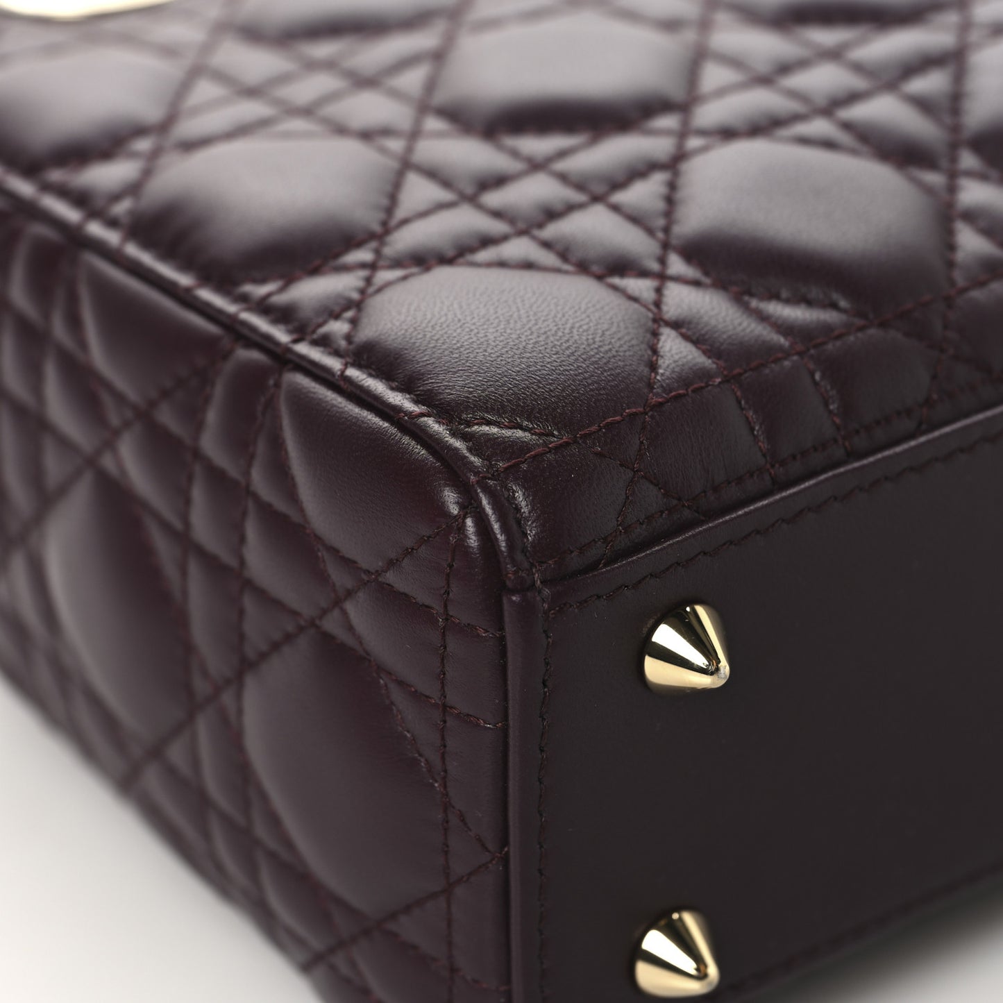 Lambskin Cannage Small My ABCDior My Lady Dior Deep Amaranth