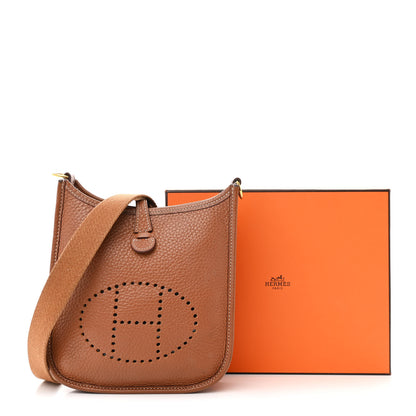 Hermes Taurillon Clemence Evelyne TPM Gold 14 of 14