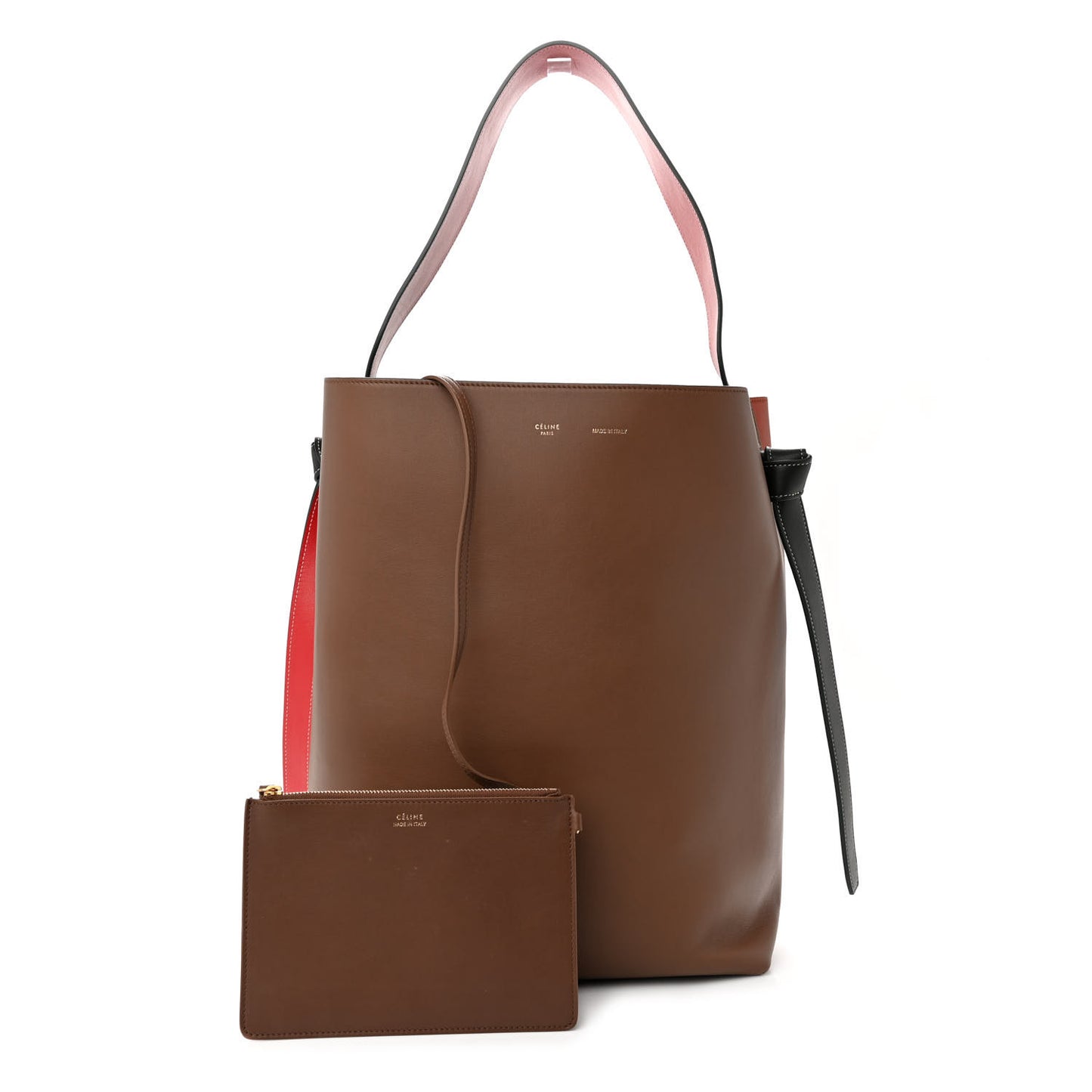 Shiny Smooth Calfskin Small Twisted Cabas Camel Tan