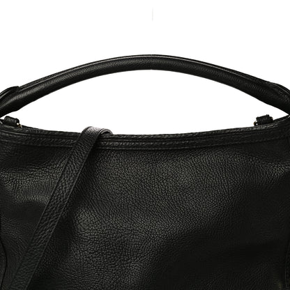 Burberry Calfskin Hobo Black 6 of 10