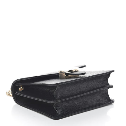 Gucci Dollar Calfskin Small Interlocking G Shoulder Bag Black 3 of 7