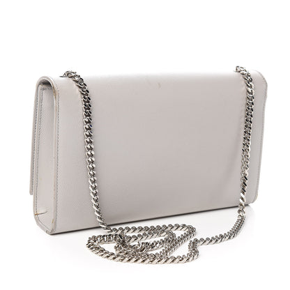 Saint Laurent Grain De Poudre Medium Classic Monogram Kate Satchel Souris 3 of 14