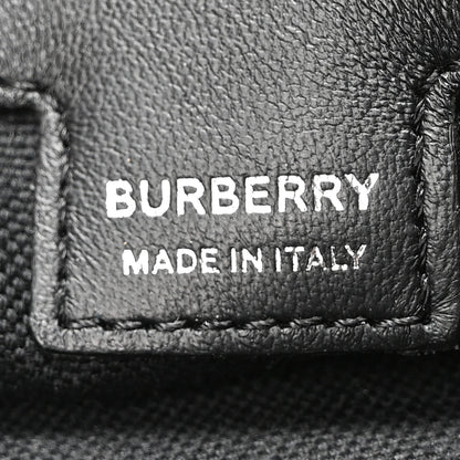 Burberry Canvas Horseferry Print Double Olympia Shoulder Bag Black 6 of 9
