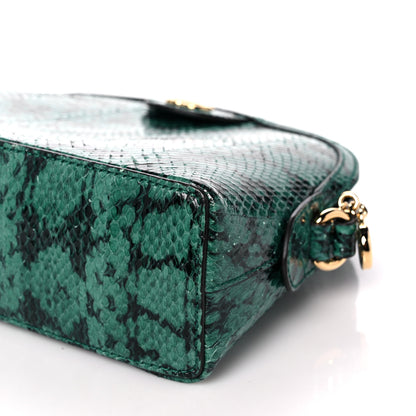 Gucci Snakeskin GG Small Ophidia Dome Shoulder Bag Emerald 11 of 11