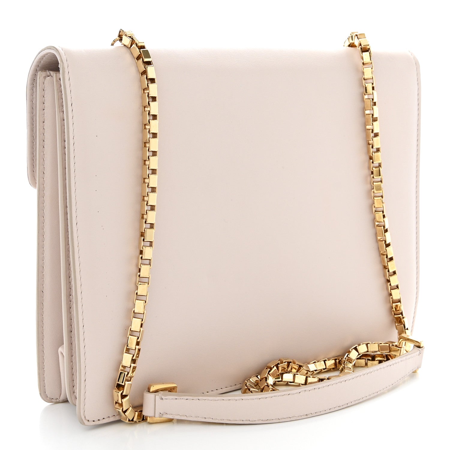 Salvatore Ferragamo Calfskin Medium Thalia Flap Shoulder Bag New Bisque 3 of 11