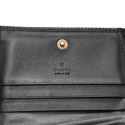 Gucci Calfskin Matelasse GG Marmont Card Case Wallet Black 7 of 11