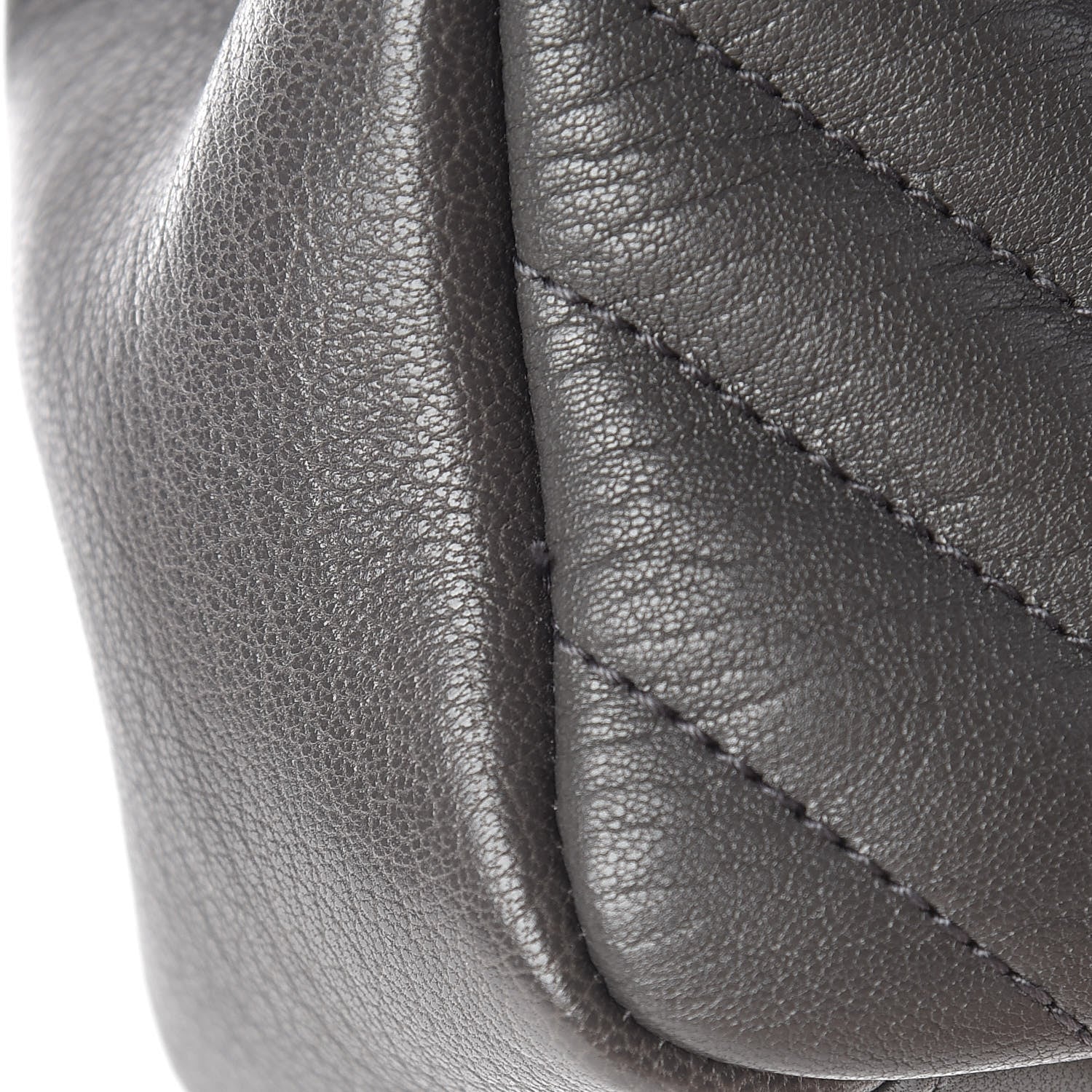 Saint Laurent Sheepskin Matelasse Chevron Monogram Medium College Bag Asphalt 12 of 12