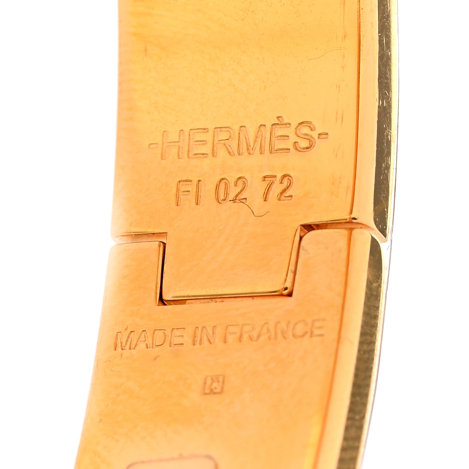 Hermes Enamel Narrow Clic Clac H Bracelet PM Orange Fruite 4 of 4