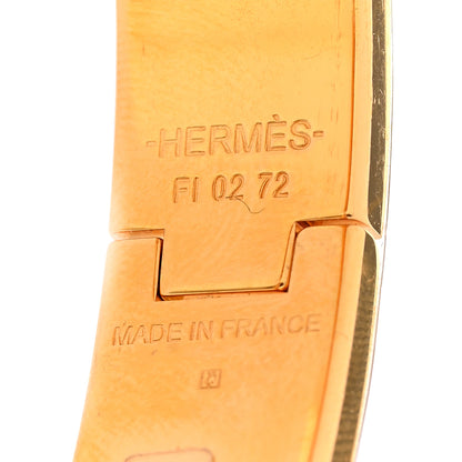 Hermes Enamel Narrow Clic Clac H Bracelet PM Orange Fruite 4 of 4