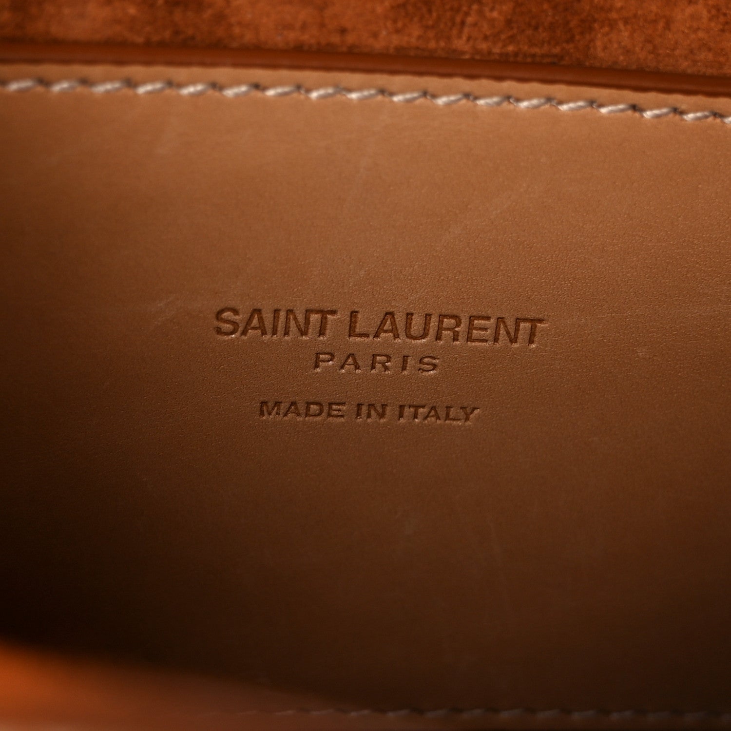 Saint Laurent Smooth Vintage Calfskin Small Kaia Satchel Brown Gold 7 of 11