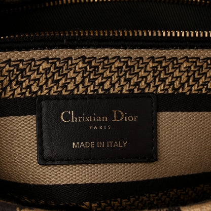 Christian Dior Canvas Medium Mizza Embroidered Lady D-Lite Beige Multicolor 6 of 11