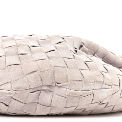 Bottega Veneta Suede Calfskin Intrecciato Teen Jodie Hobo Mirth Washed 11 of 11