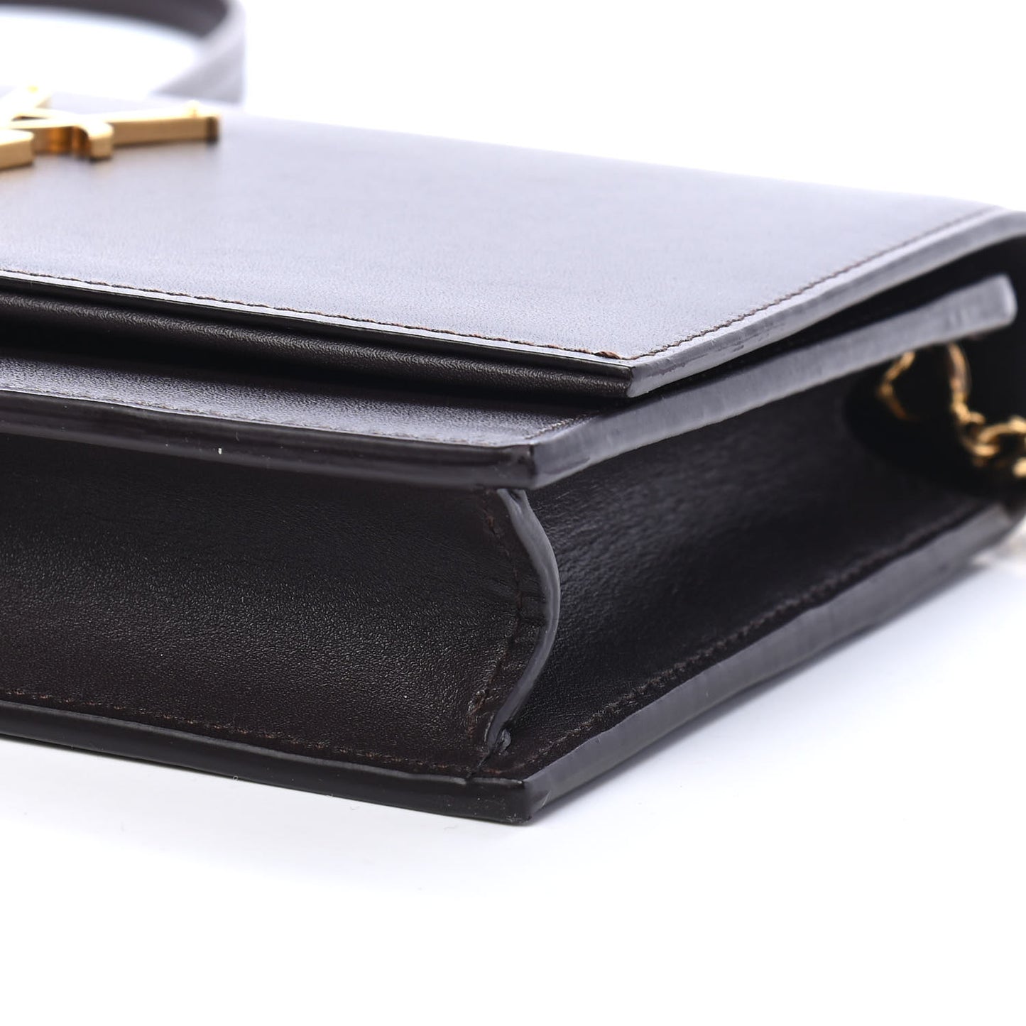 Smooth Calfskin Classic Monogram Kate Tassel Chain Wallet Amaranto