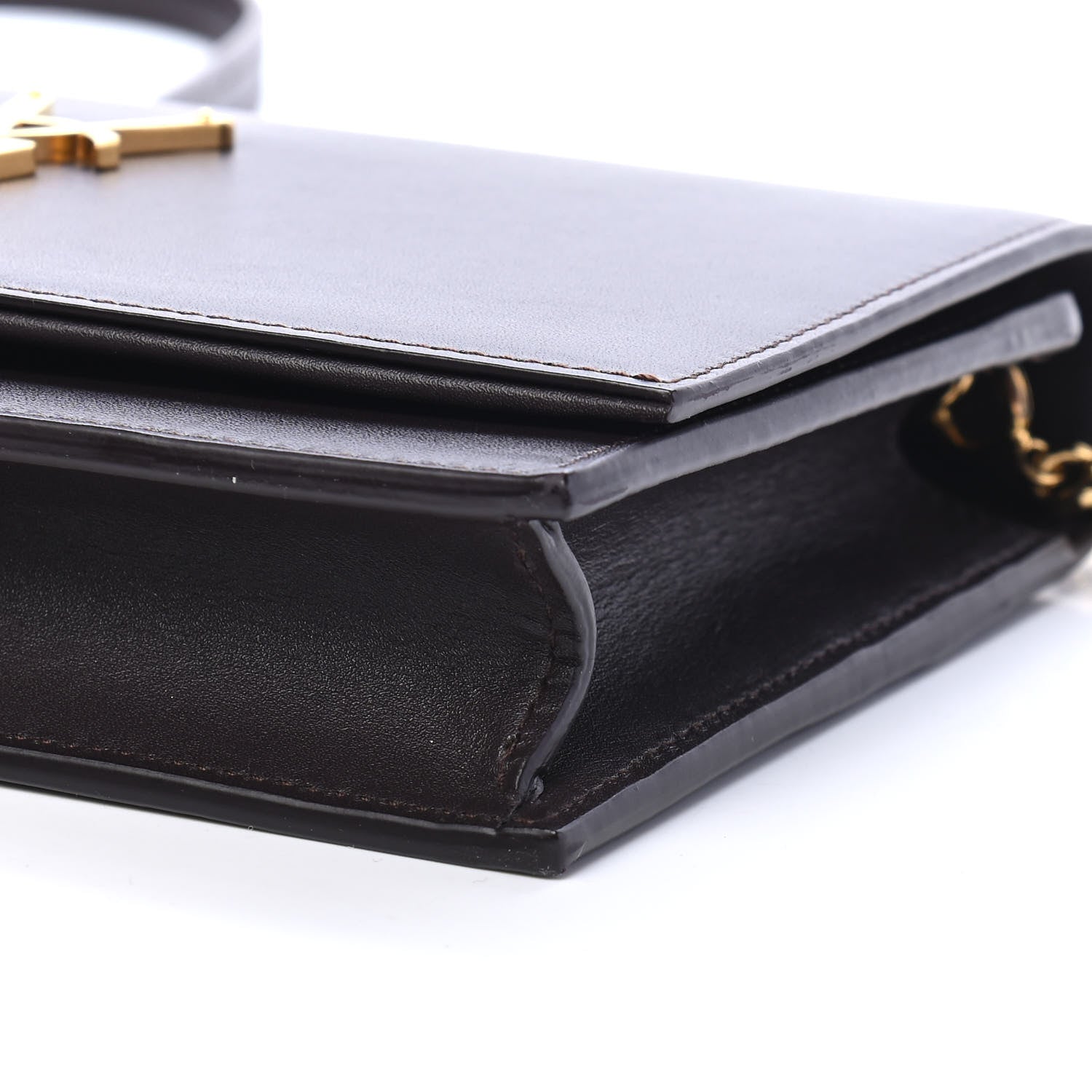 Saint Laurent Smooth Calfskin Classic Monogram Kate Tassel Chain Wallet Amaranto 9 of 9