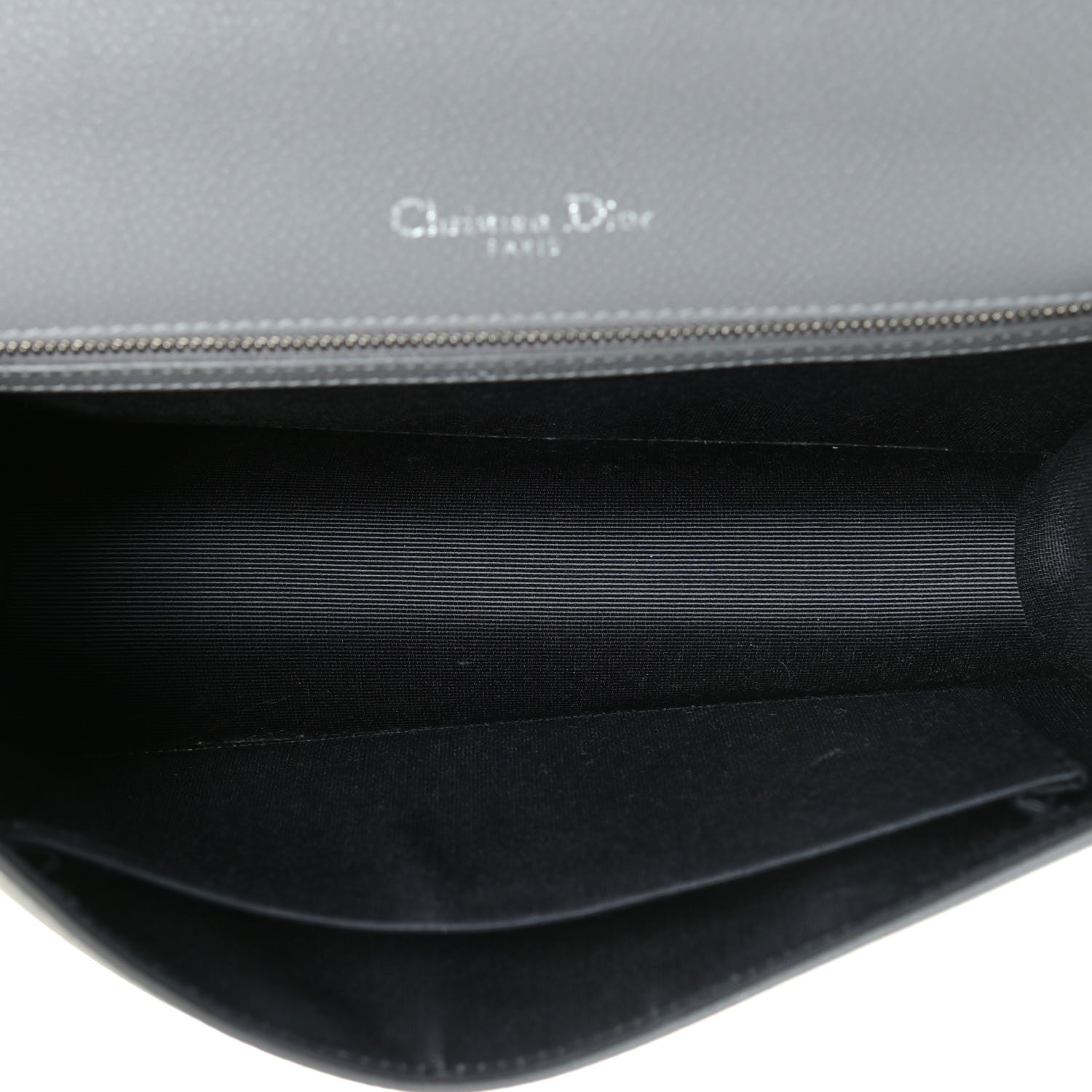 Christian Dior Grained Calfskin Medium Diorama Flap Bag Gris 11 of 14
