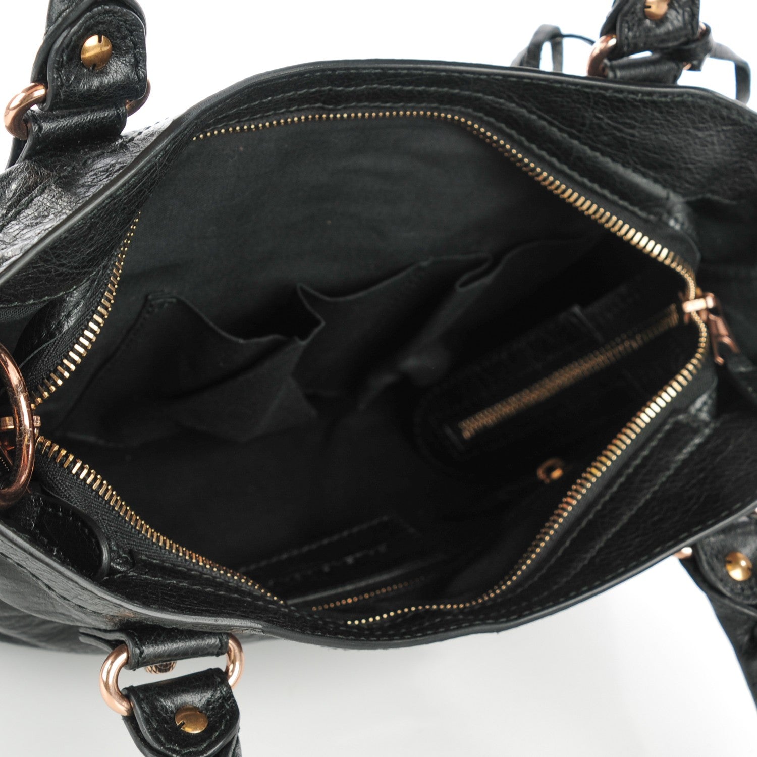 Balenciaga Agneau Giant 12 Rose Gold Hardware Town Black 5 of 8
