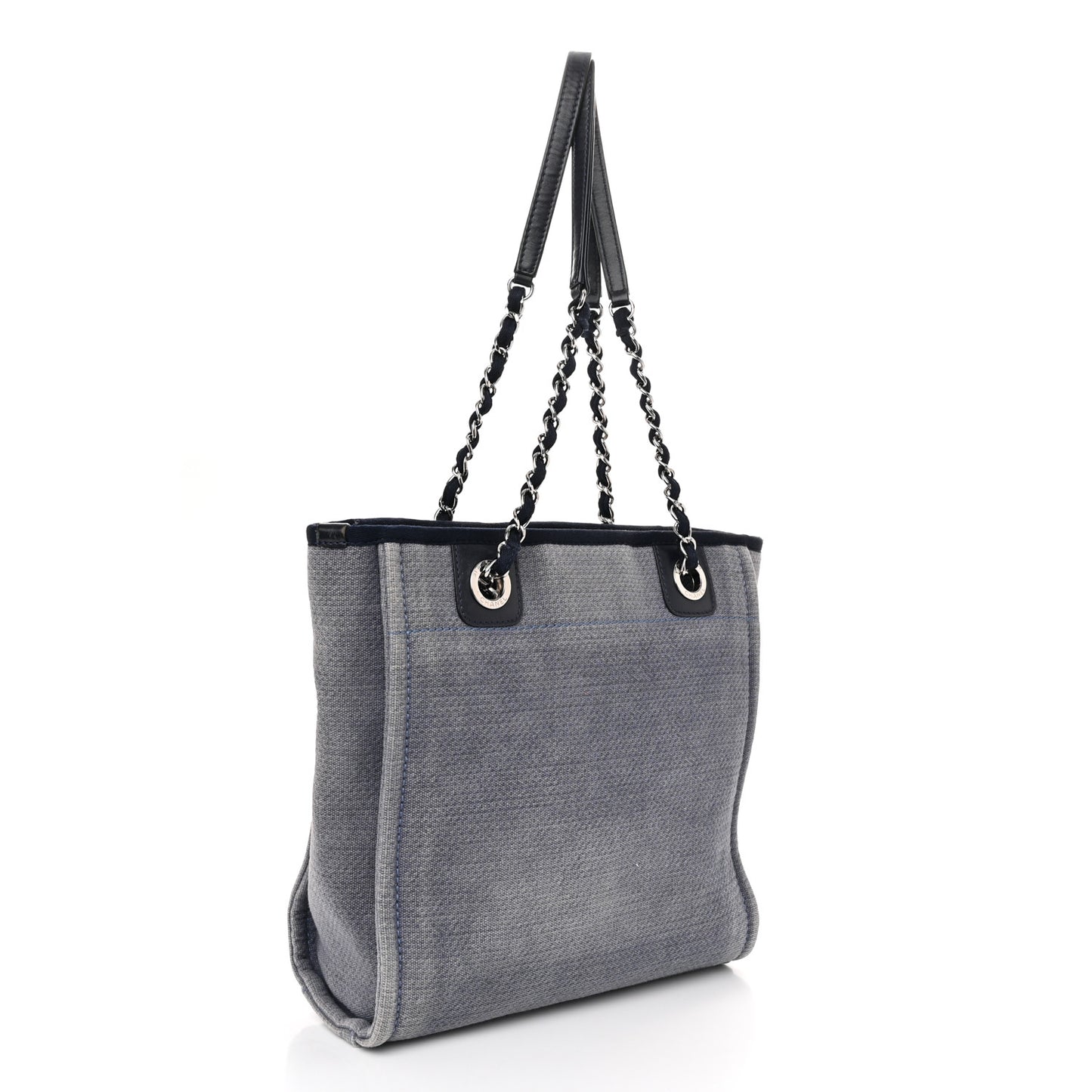 Canvas Mini Deauville Tote Denim Blue