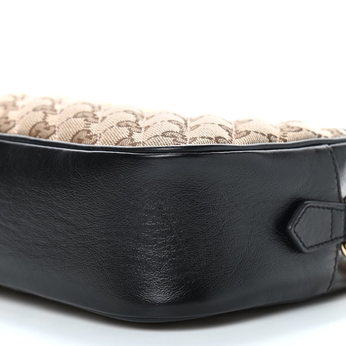 Monogram Matelasse Diagonal Small GG Marmont Chain Shoulder Bag Beige Black