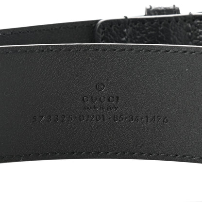 Gucci Textured Dollar Calfskin 40mm Belt 85 34 Black 6 of 6