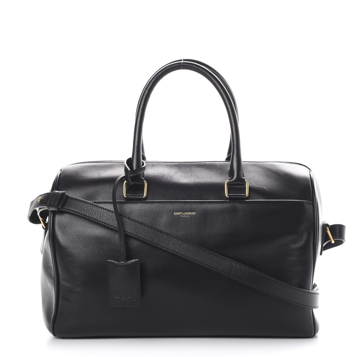 Saint Laurent Calfskin Classic Duffle 6 Black 1 of 17