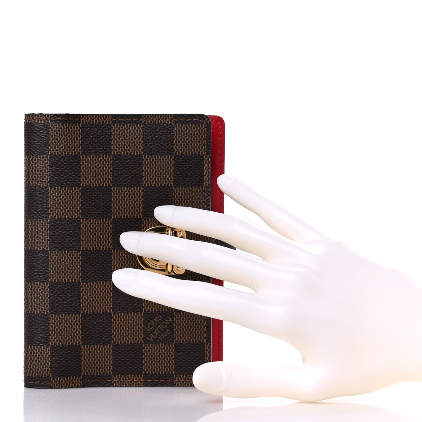 Damier Ebene Koala Small Ring Agenda Cover Red