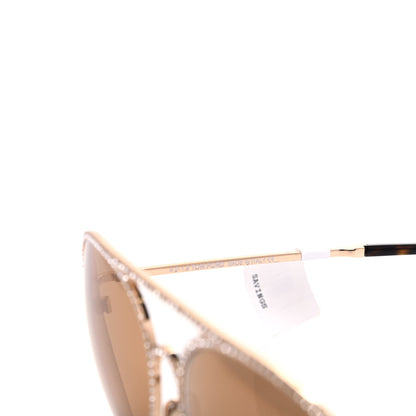 Tom Ford Crystal Embellished Antibes Sunglasses Gold 5 of 8