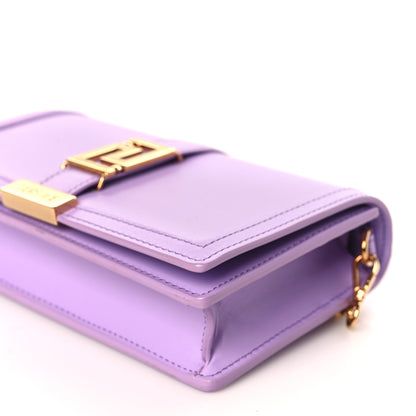 Versace Calfskin Greca Goddess Wallet On Chain Baby Violet 9 of 9
