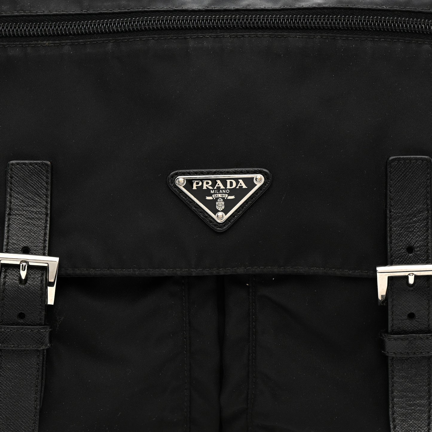 Nylon Vela Sport Messenger Bag Black