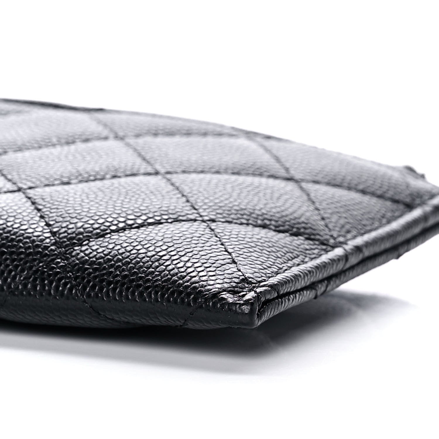 Chanel Caviar Quilted Classic Zip Pouch Black 9 of 10