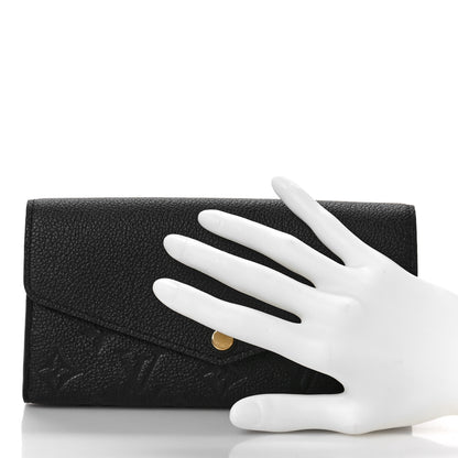 Louis Vuitton Empreinte Sarah Wallet NM Black 2 of 8