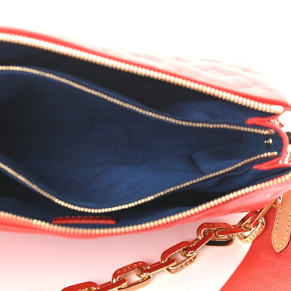 Louis Vuitton Lambskin Embossed Monogram Coussin PM Red 4 of 7