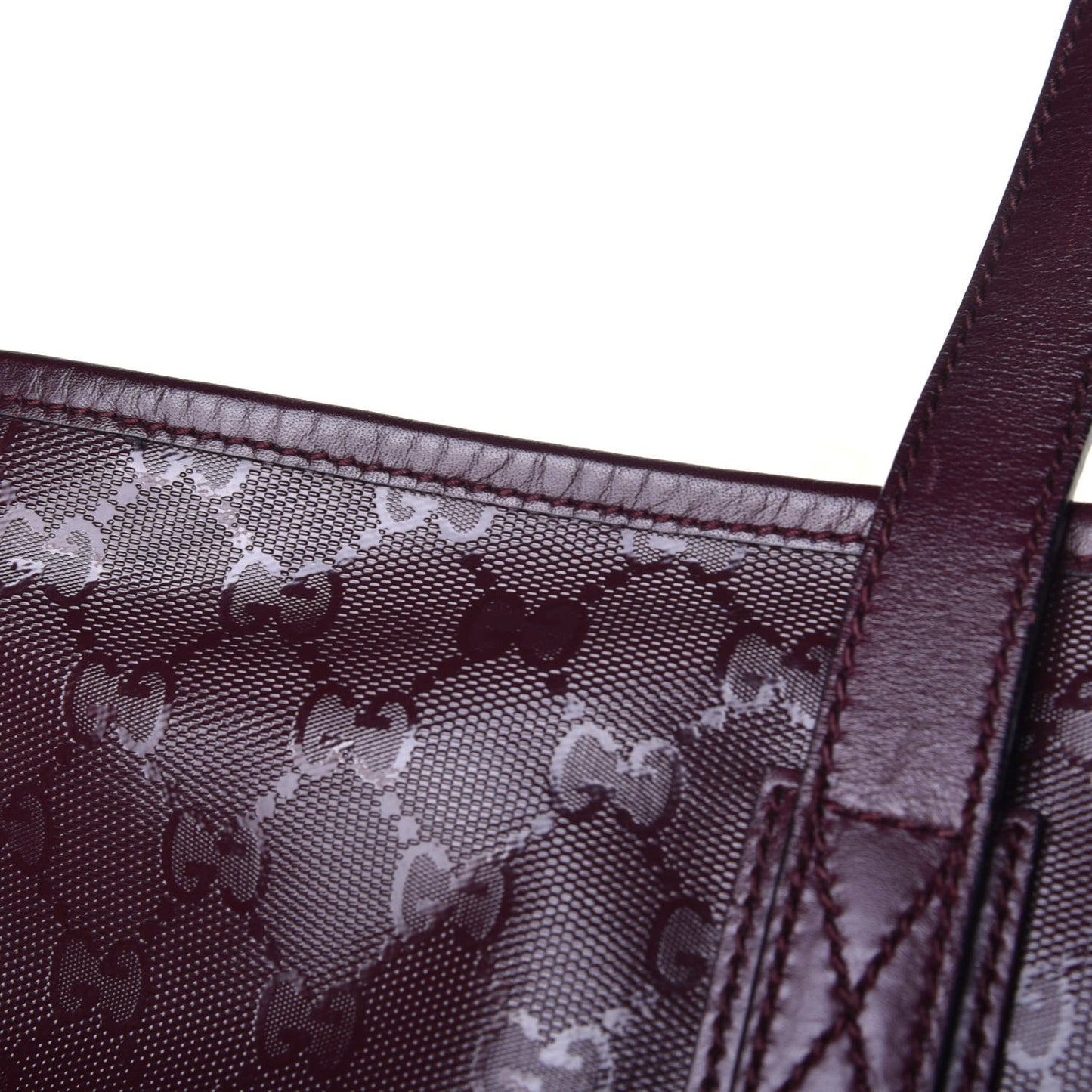 Imprime Monogram Medium Zippered Tote Bordeaux