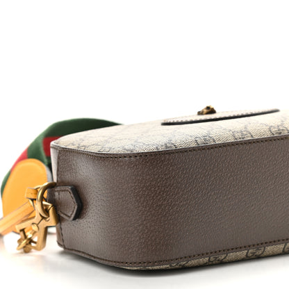 Gucci GG Supreme Monogram Web Neo Vintage Shoulder Bag Beige New Acero Crop 8 of 9