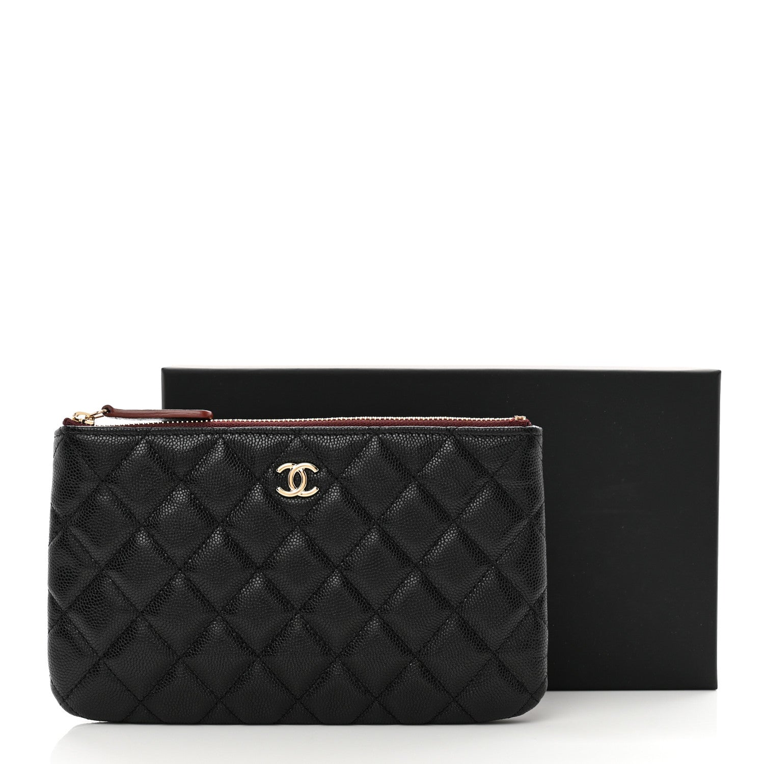 Chanel Caviar Quilted Cosmetic Case Black 8 of 8