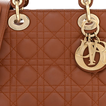 Christian Dior Calfskin Cannage Small My ABCDior Lady Dior Tan 8 of 13