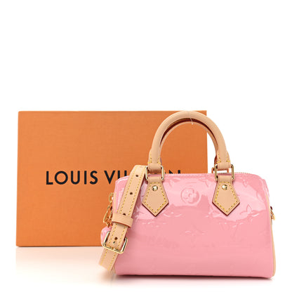 Louis Vuitton Vernis Monogram Nano Speedy Mochi Pink 11 of 11