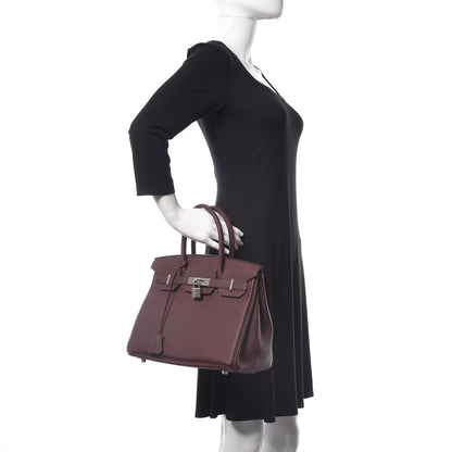Hermes Togo Birkin 30 Bordeaux 2 of 35