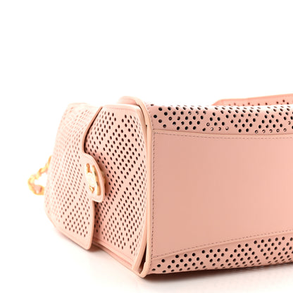 Chanel Perforated Calfskin Small Chanel 25 Handbag Light Pink 9 of 11