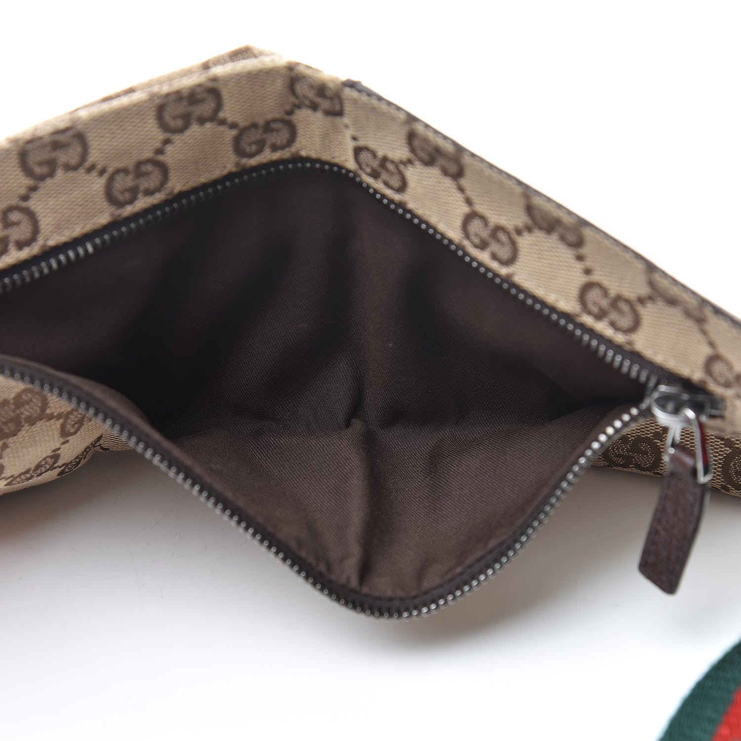 Gucci Monogram Web Belt Bag Dark Brown 5 of 14