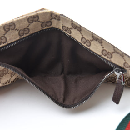 Gucci Monogram Web Belt Bag Dark Brown 5 of 14