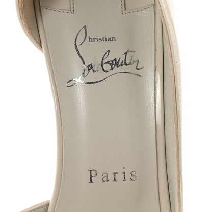 Christian Louboutin Patent Iriza 100 Pumps 40 Craie 8 of 9