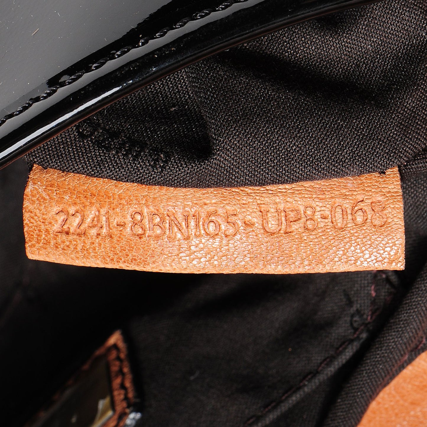 Nappa Patent B Bag Osso Black