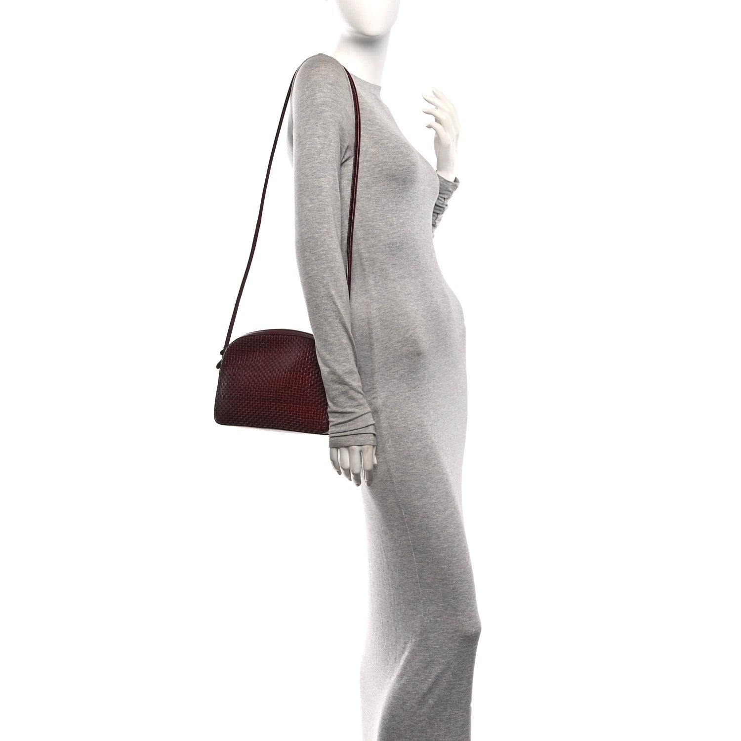 The Row Calfskin Woven Single Mignon Shoulder Bag Terracotta 2 of 9