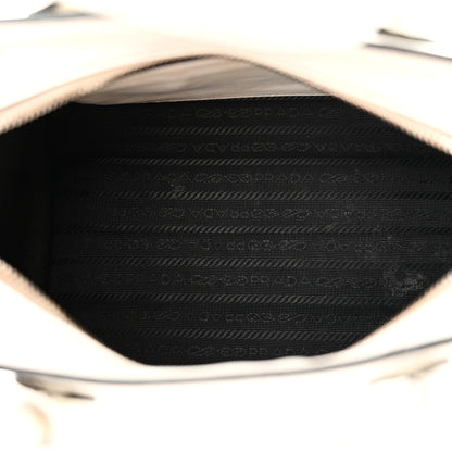 Prada Saffiano Cuir Calfskin Mini Monochrome Top Handle Tote White 5 of 20
