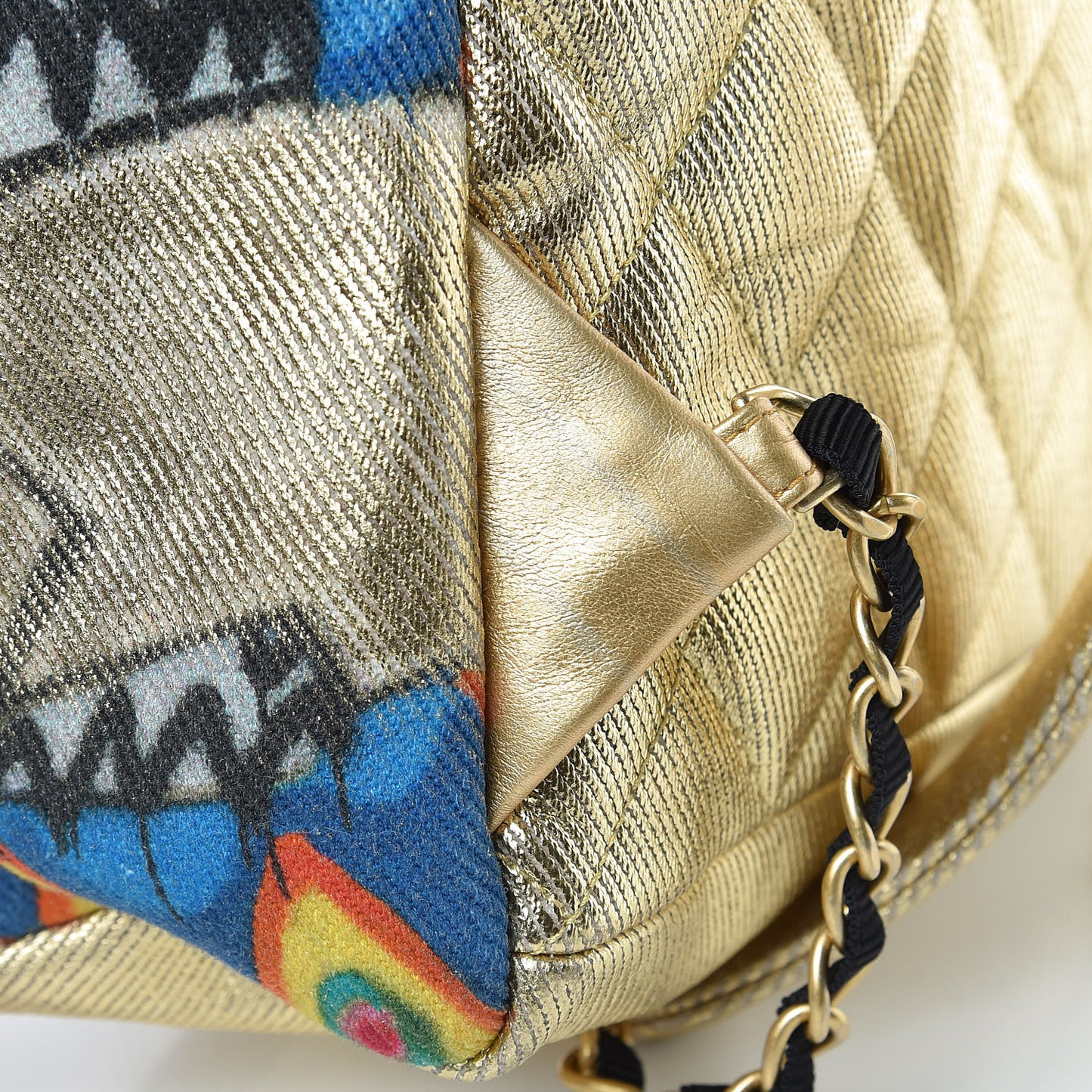 Graffiti Printed Canvas Street Spirit Backpack Multicolor