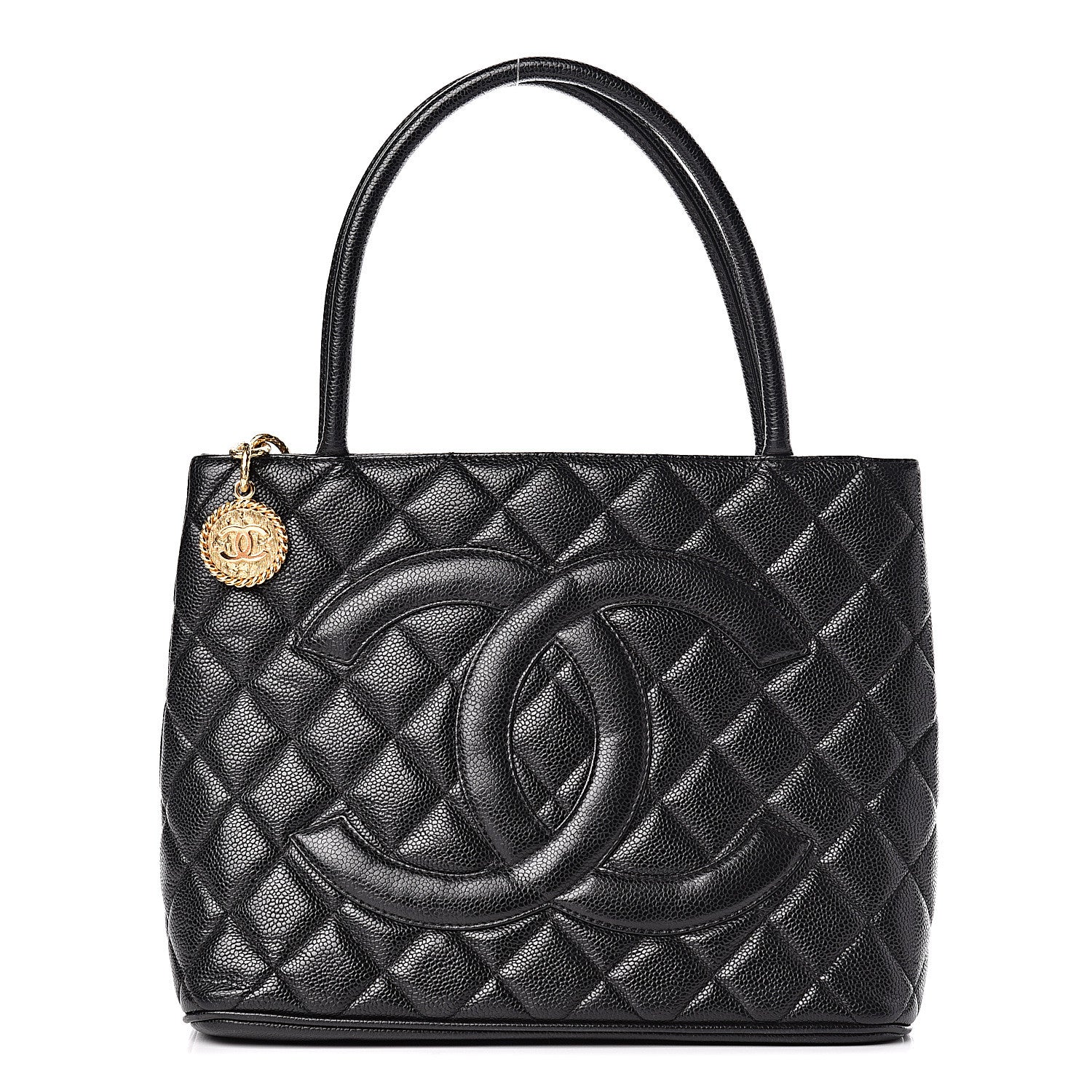 Chanel Caviar Quilted Medallion Tote Black 1 of 13