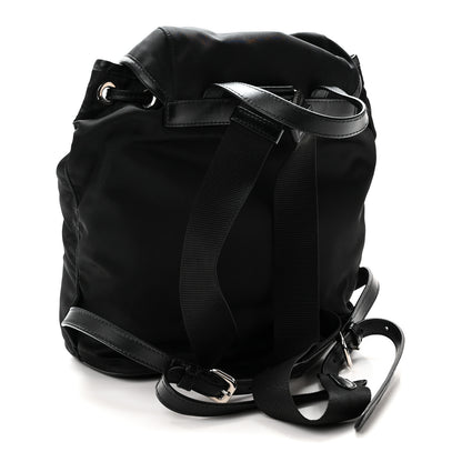 Prada Tessuto Nylon Soft Calfskin Small Backpack Black 3 of 9