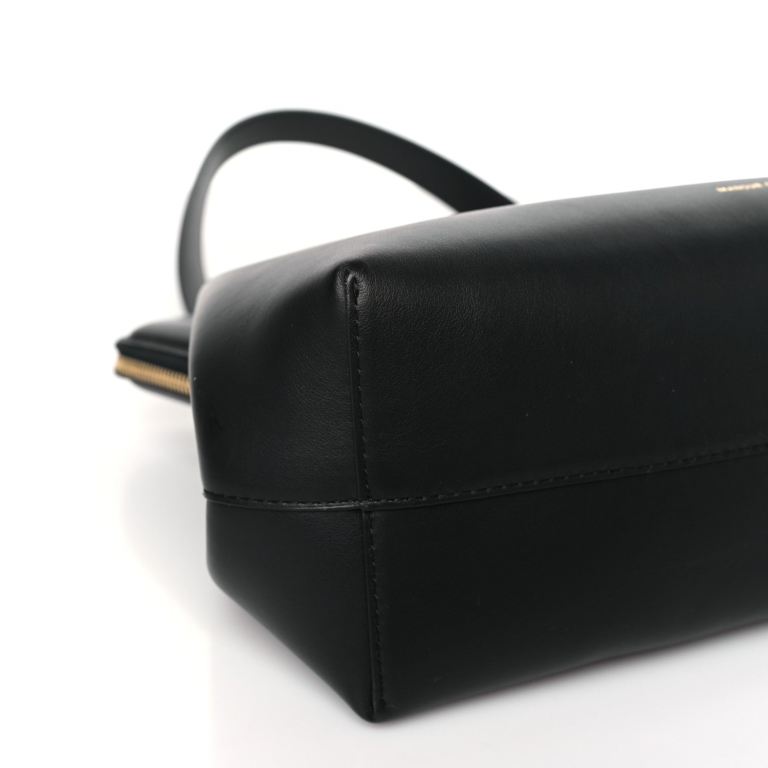 Mansur Gavriel Smooth Calfskin M Frame Bag Black Flamma 8 of 9